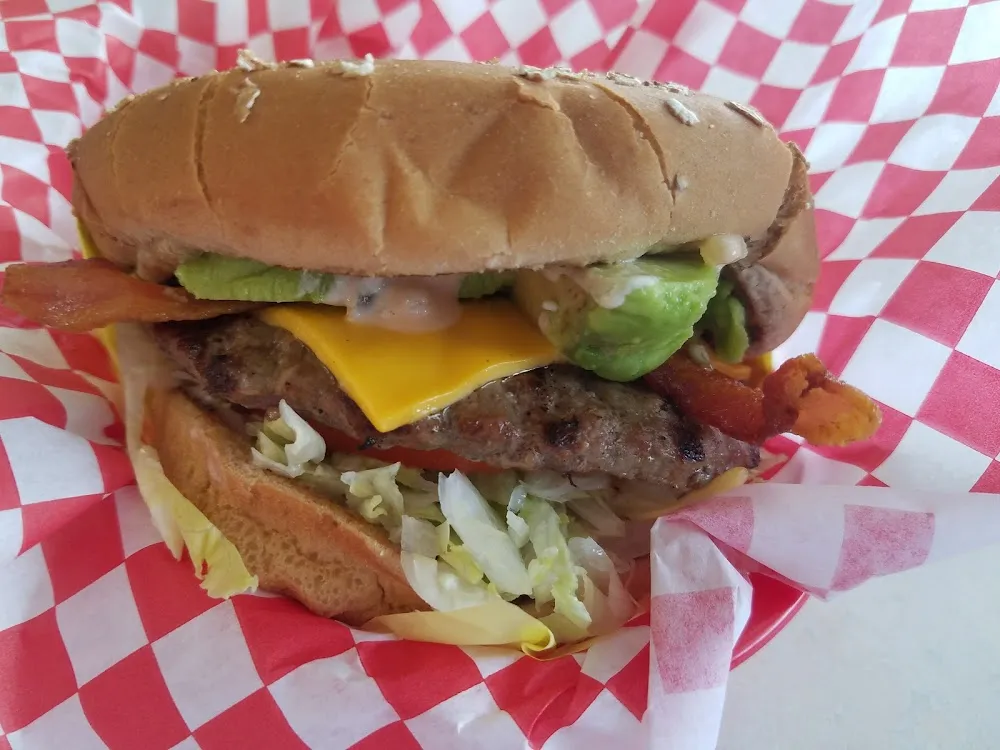 Bacon Avocado Cheeseburger